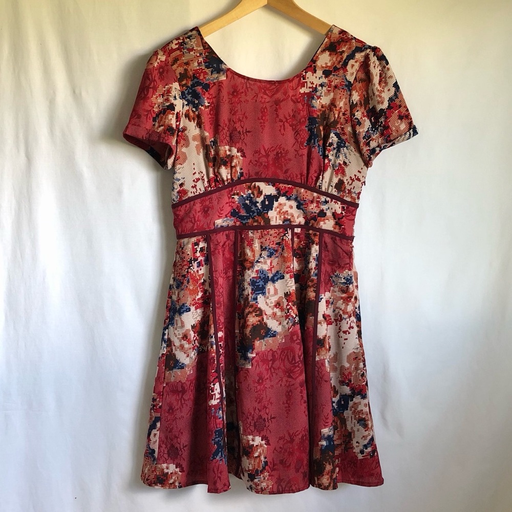 Anthropologie brand Nick & Mo red casual dress M